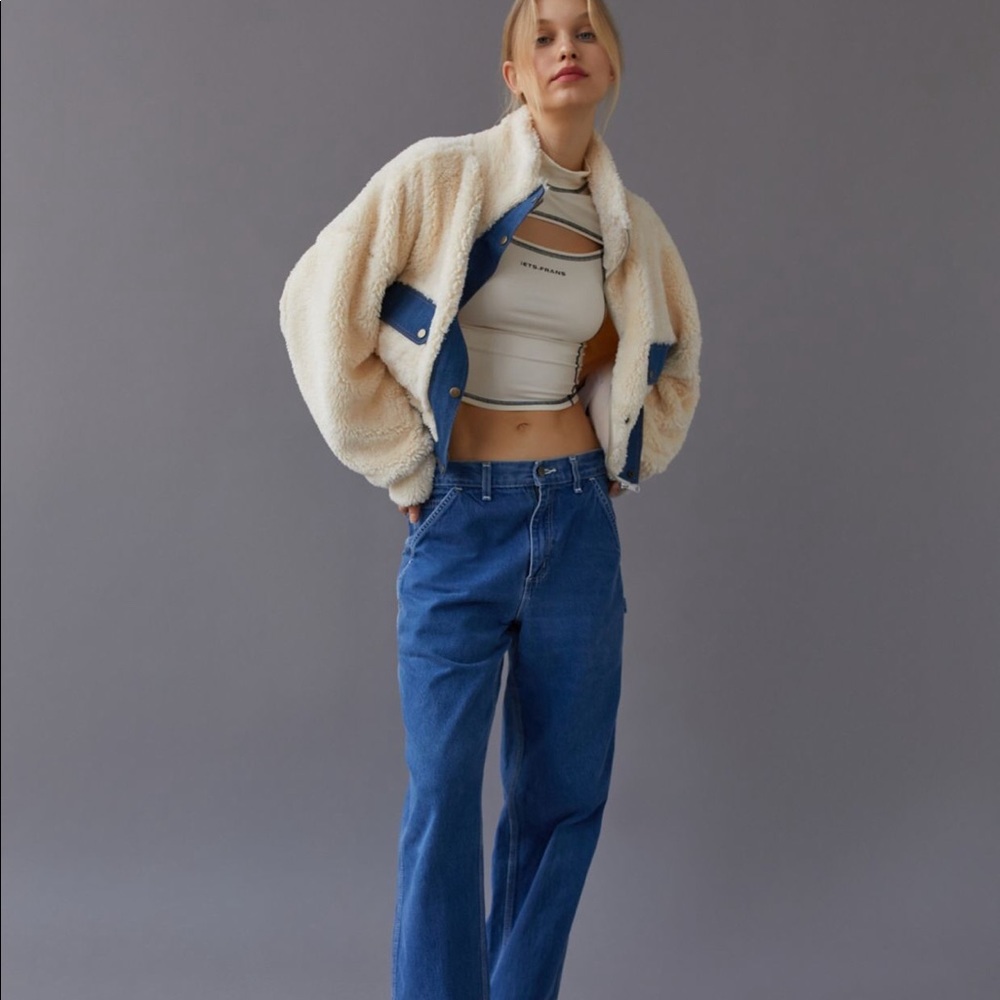 #82 CLOSEOUT FIRM 🌸New! Urban Outfitters Cozy Sherpa Jacket NWT - Picture 7 of 7